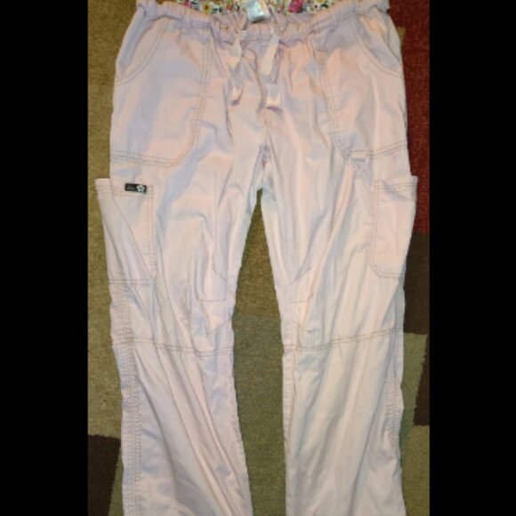 Women's Koi By Kathy Peterson Pink Women's Scrub Set Size XL Cotton Polyester Bl - Picture 2 of 11